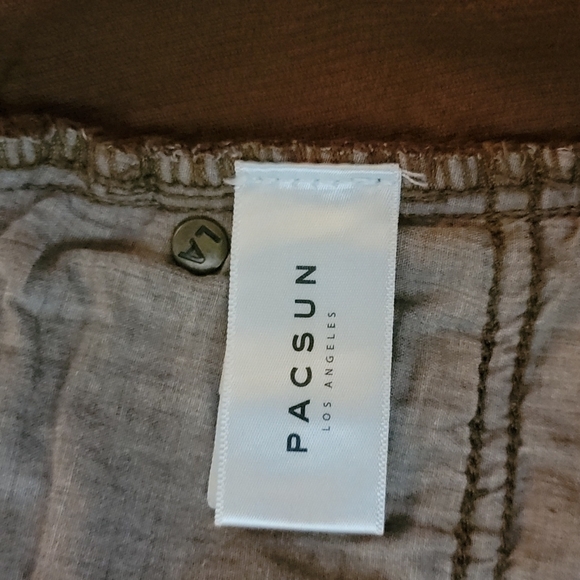 PacSun Cotton Corduroy Mini Skirt Size 27 Brown - Picture 4 of 6